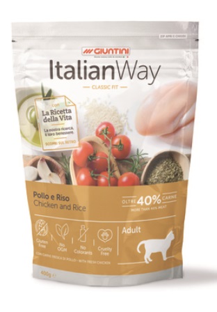 ITALIAN WAY - Безглютеновый корм для кошек с курицей и рисом 0,4 кг
