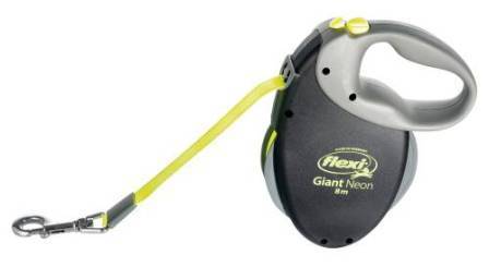 Flexi Giant Neon M - Рулетка-ремень Флекси Гиант до 25 кг 8 м (цвет неон)